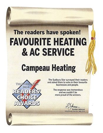 Readers Choice Awards Favourite Heating And AC Service