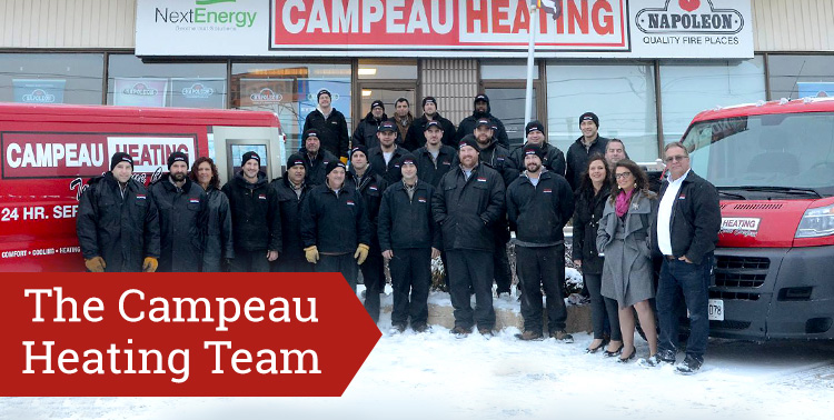 Your Sudbury Heating and Cooling team at Campeau!