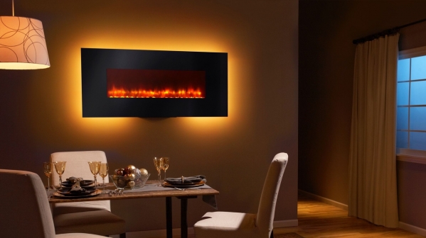 38” WALL MOUNT ELECTRIC FIREPLACE